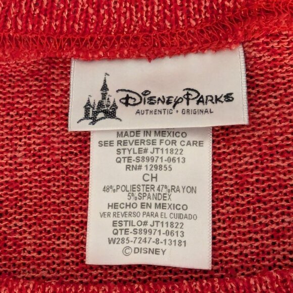 Disney Parks Minnie Mouse Holiday Christmas Red Sweater Knit - Size S - Picture 5 of 10